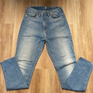 7 For All Mankind - High Waist Skinny Jean - Size 28